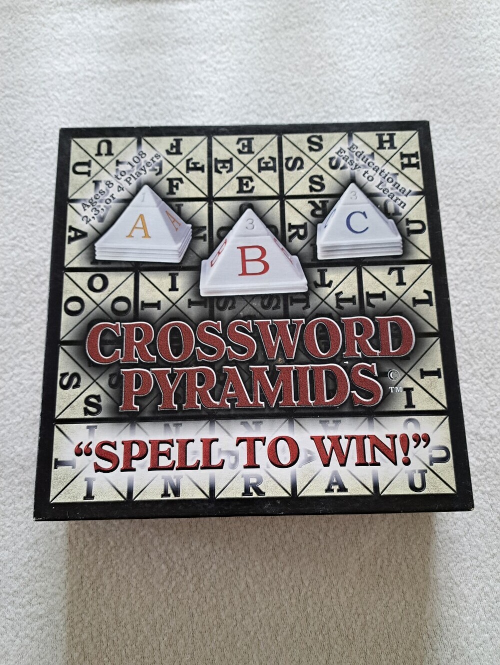 Crossword Pyramids Board Game Complete Cardchess Int'l Spell To Win Word Letters